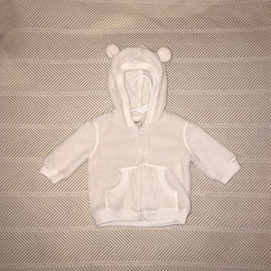 Super Soft Plush Hoodie With Teddy Ears